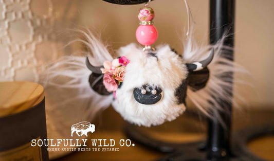 Travel Moo : TM25752 - Black & White with Pink Tone Flowers