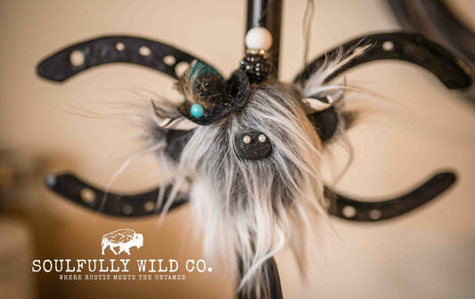 Travel Moo : TM25755 - Frosted Grey with Black Cowboy Hat