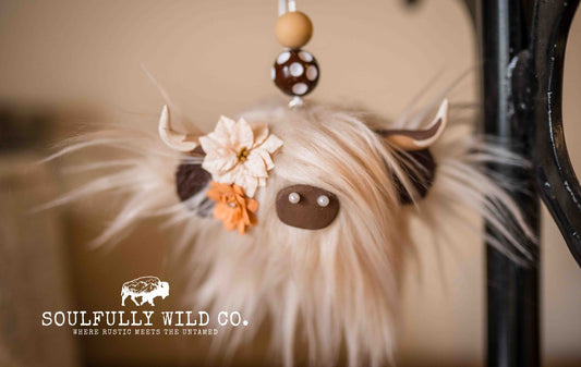 Travel Moo : TM25756 - Light Blonde with Cream and Orange Flowers