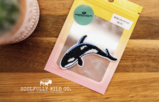Iron On Patch - Killer Whale (Orca)
