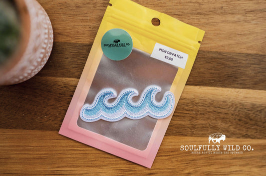 Iron On Patch - Wave