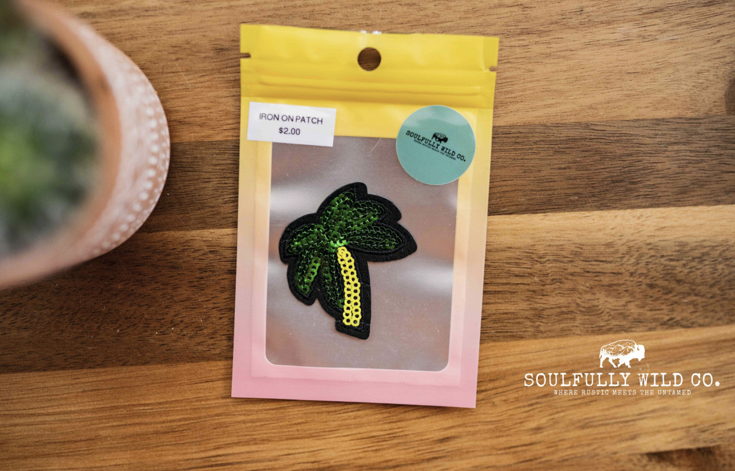 Iron On Patch - Palm Tree