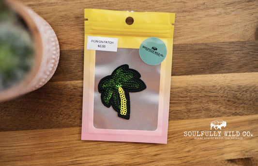 Iron On Patch - Palm Tree