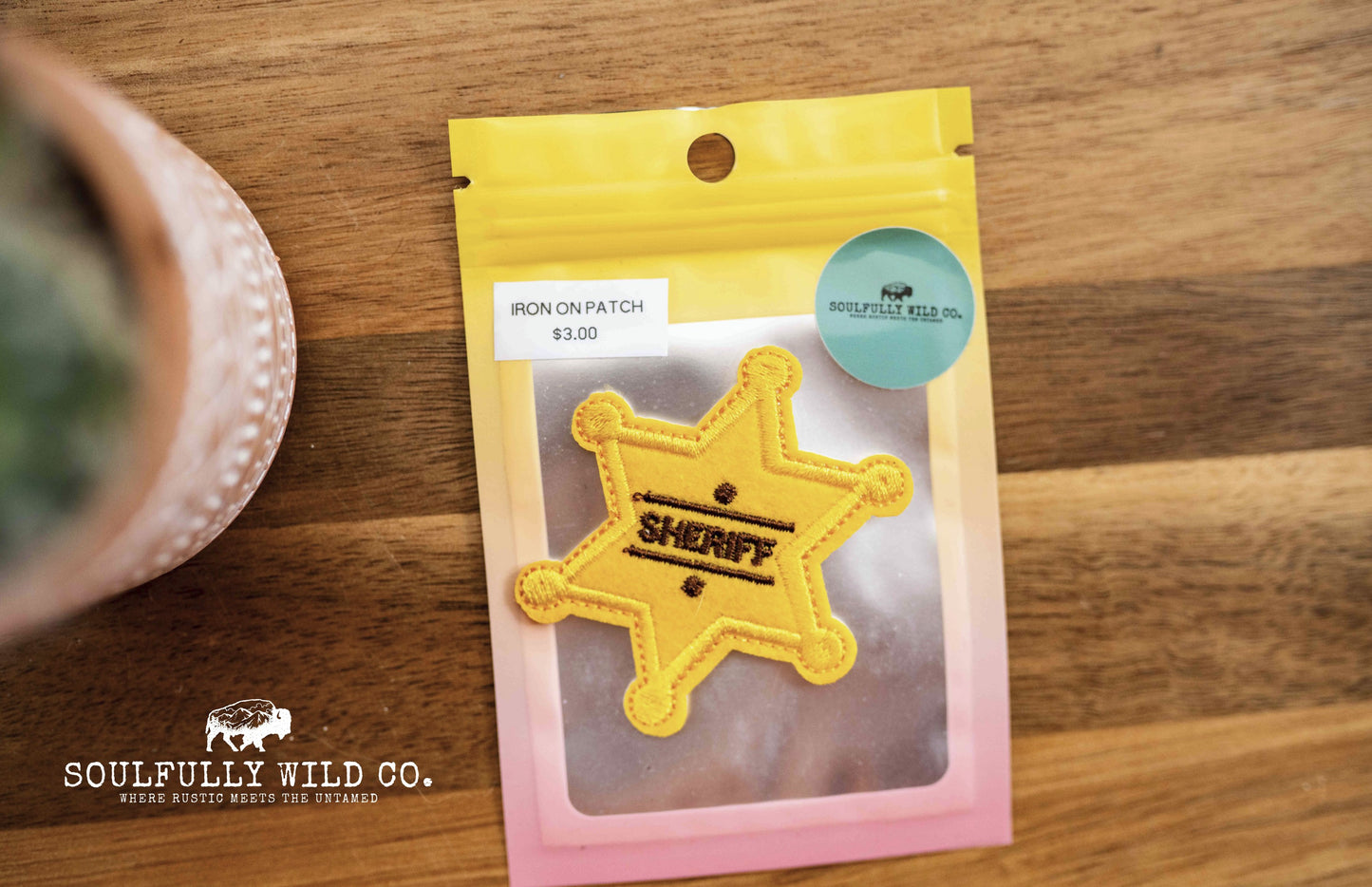 Iron On Patch - Sheriff Star