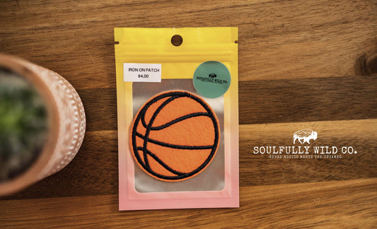 Iron On Patch - Basketball