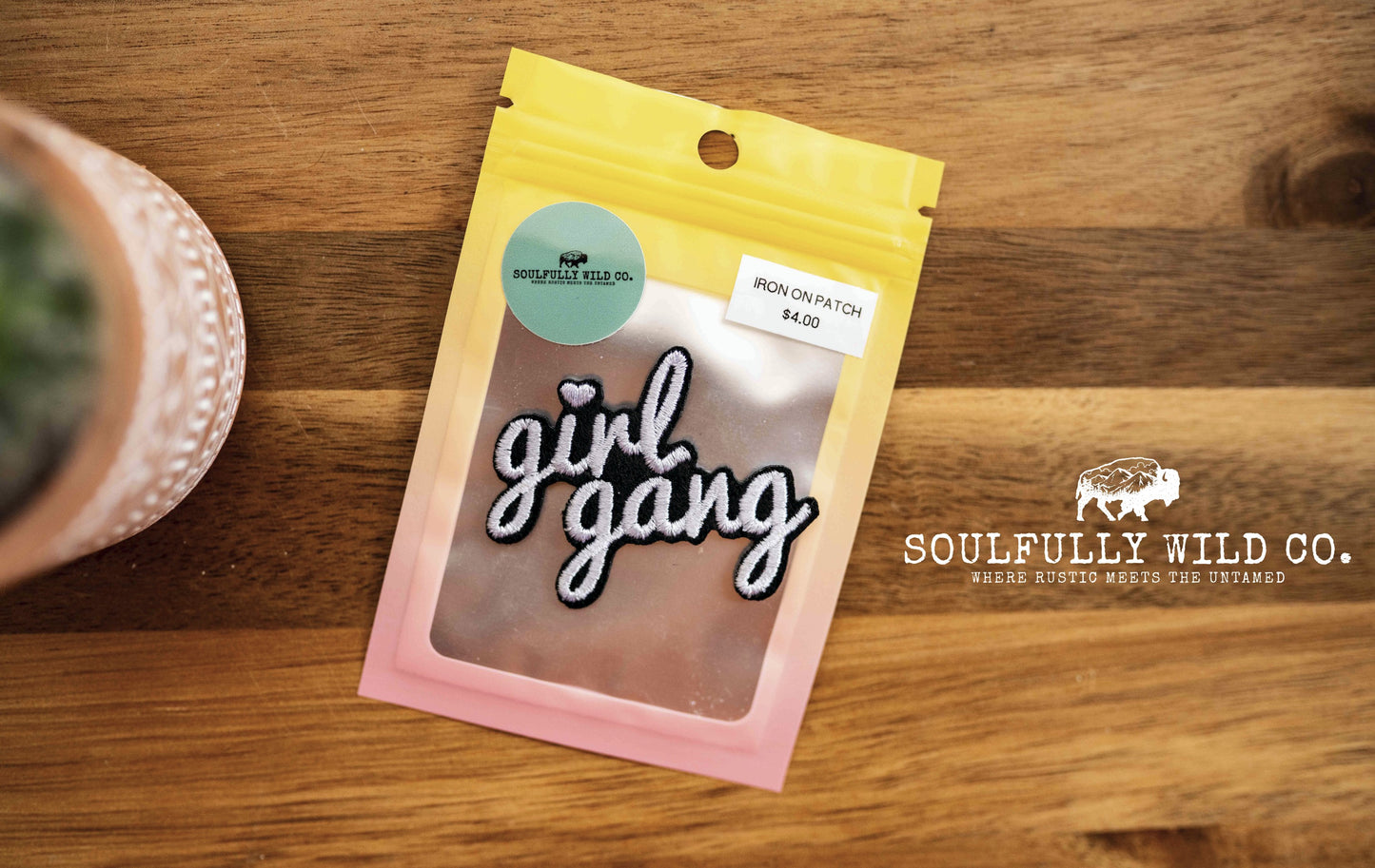 Iron On Patch - "Girl Gang"