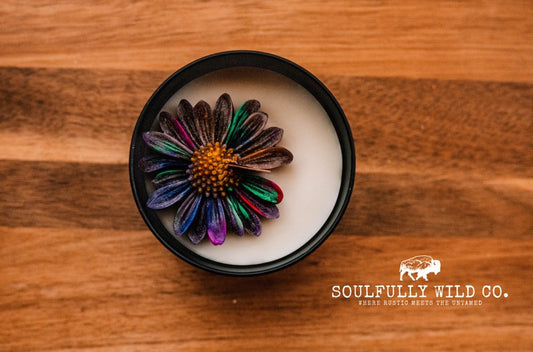 Soulful Handcrafted Soy Candles - Grey & Multi Colours (Scent: Gypsy Soul)