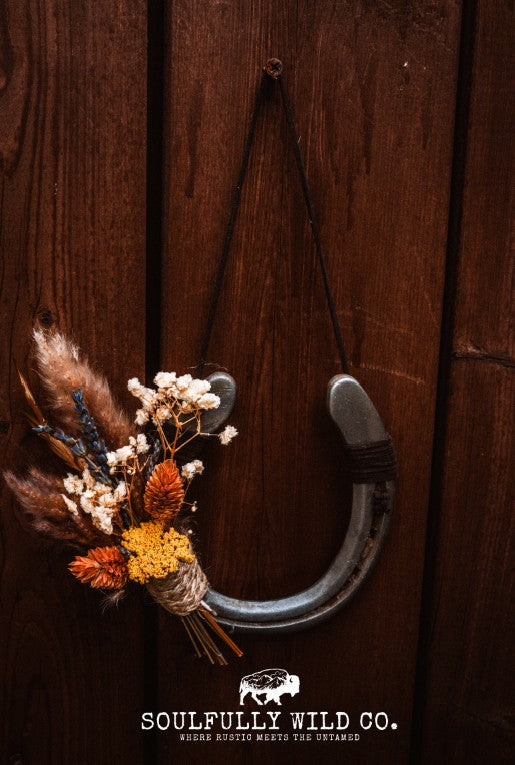 Horseshoe Floral "Fall Sunset"