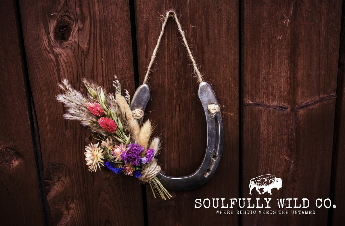 Horseshoe Floral "Wild Prairie Belle"