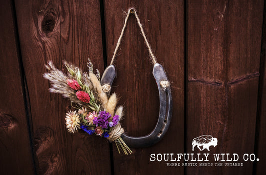 Horseshoe Floral "Wild Prairie Belle"