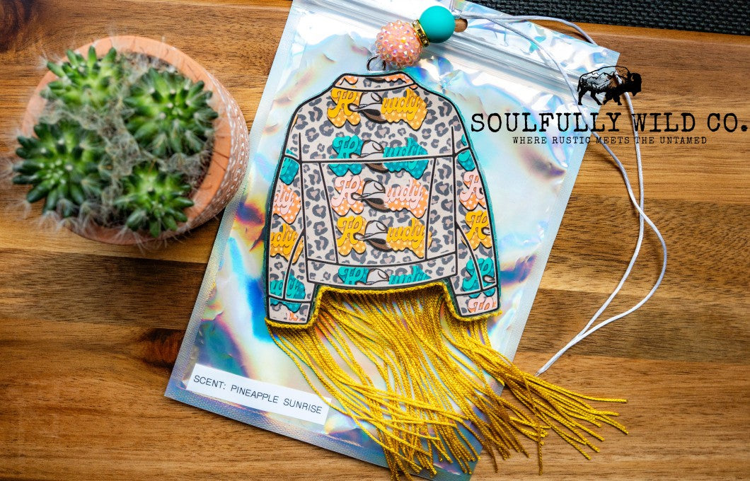 Howdy Jacket Freshie with Yellow Fringe