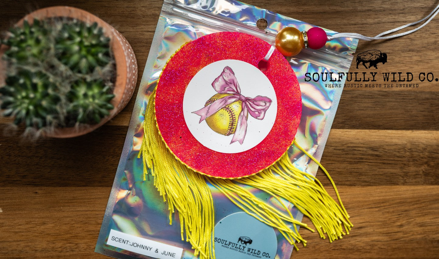 Soulful Air Freshener: Baseball  "Scent: Johnny & June"