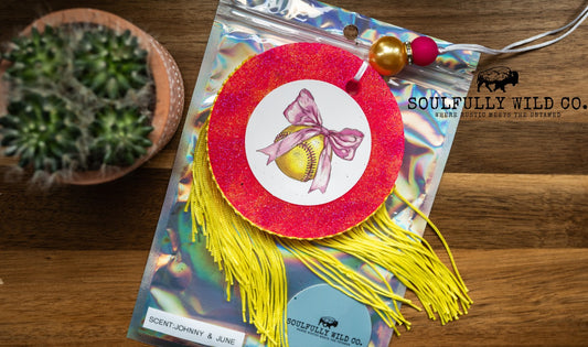 Soulful Air Freshener: Baseball  "Scent: Johnny & June"