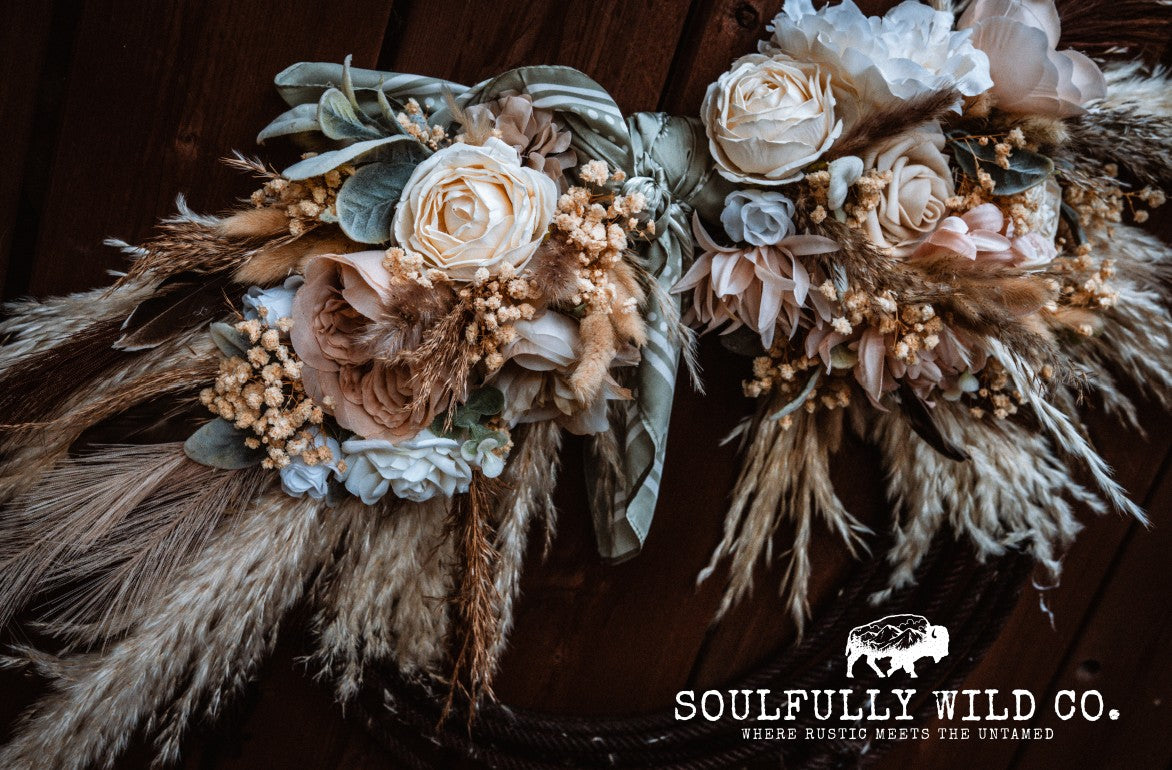 Western Soulful Rope Wreath  "Sagebrush Trail"