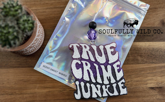 True Crime Junkie - Purple and Black
